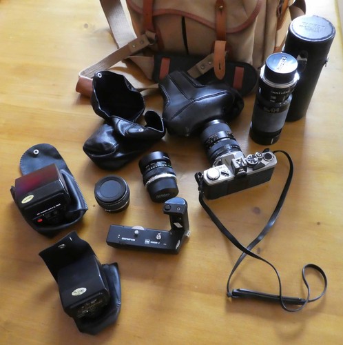 Fotocamera olympus om2n - fotocamera, flash