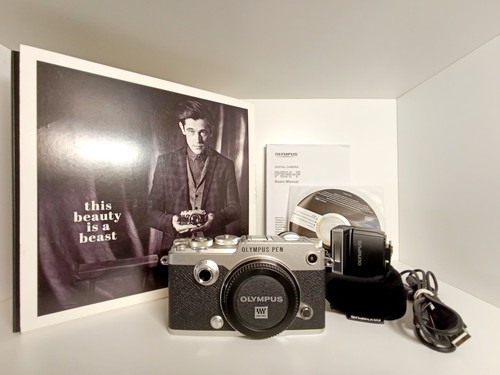 Olympus pen silver body - pen-f,